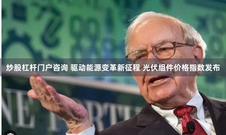 炒股杠杆门户咨询 驱动能源变革新征程 光伏组件价格指数发布